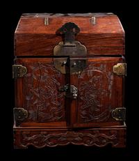 A Chinese Huali Wood Seal Chest