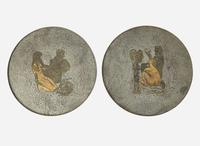 Philip and Kelvin LaVerne, Pair of "Etruscan" Occasional Tables