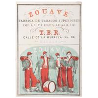 A group of 4 Civil War-era illustrated cigar labels, comprising: