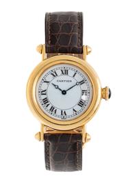 CARTIER, REF. 1460 18K YELLOW GOLD 'DIABOLO' WRISTWATCH
