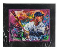 A Group of Five Works of Baseball Art Including Carl Yastrzemski Signed Autograph,