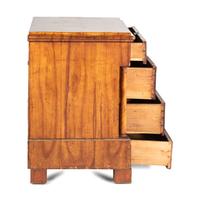 A Biedermeier Figured Walnut Chest of Drawers