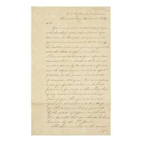 [Paulding, Hiram] [Slave Trade] Shubrick, William B. Letter, Signed