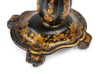 A Victorian Papier-Mâché and Mother-of-Pearl Work Table