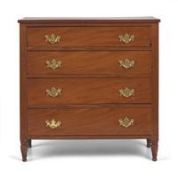 A Federal Miniature Mahogany Chest of Drawers