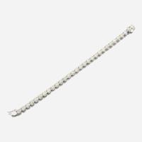 A diamond and white gold bracelet