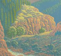 A Group of Four Russell Hamilton Monotypes