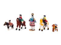 Menagerie of Beaded Zuni Dolls and Animals