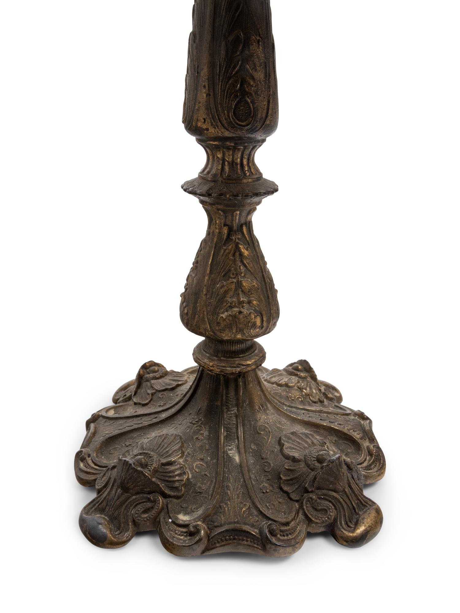 A Chicago Mosaic Leaded Glass Lamp