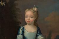 Portrait of a Young Girl with Dog