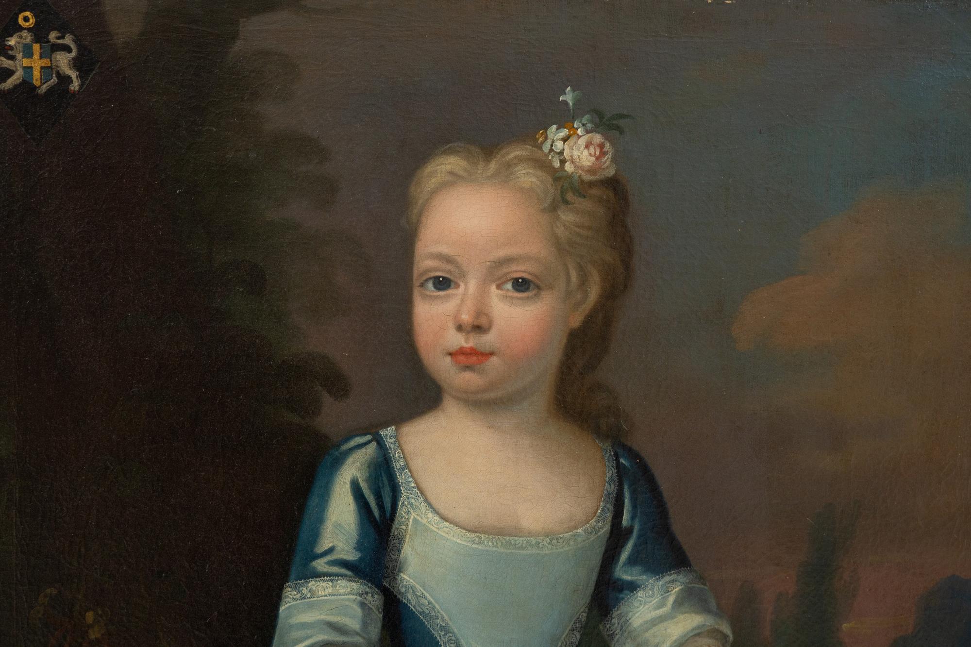 Portrait of a Young Girl with Dog