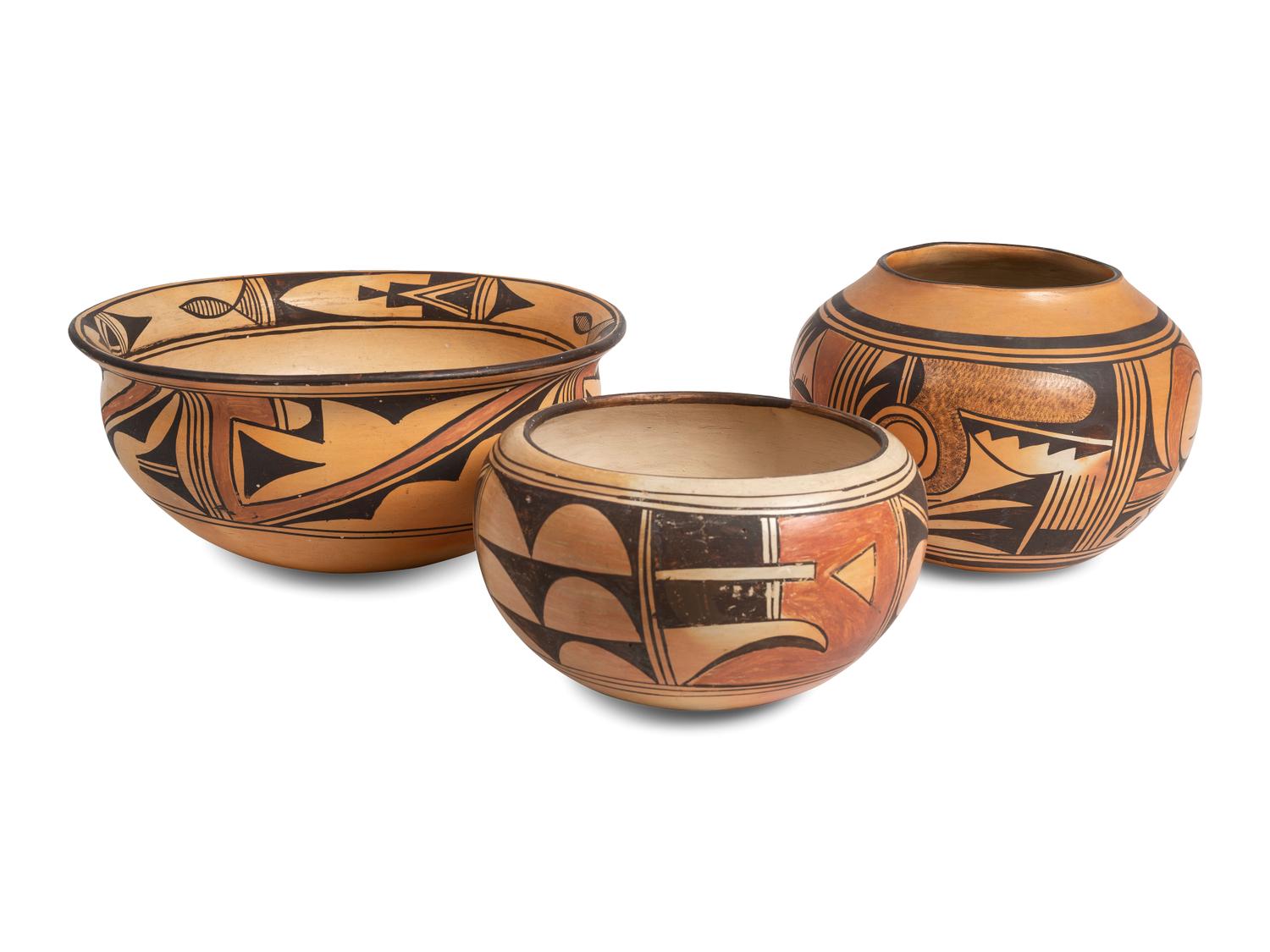 Collection of Hopi Pottery
