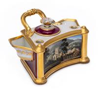 A Flight, Barr and Barr Worcester Porcelain Standish