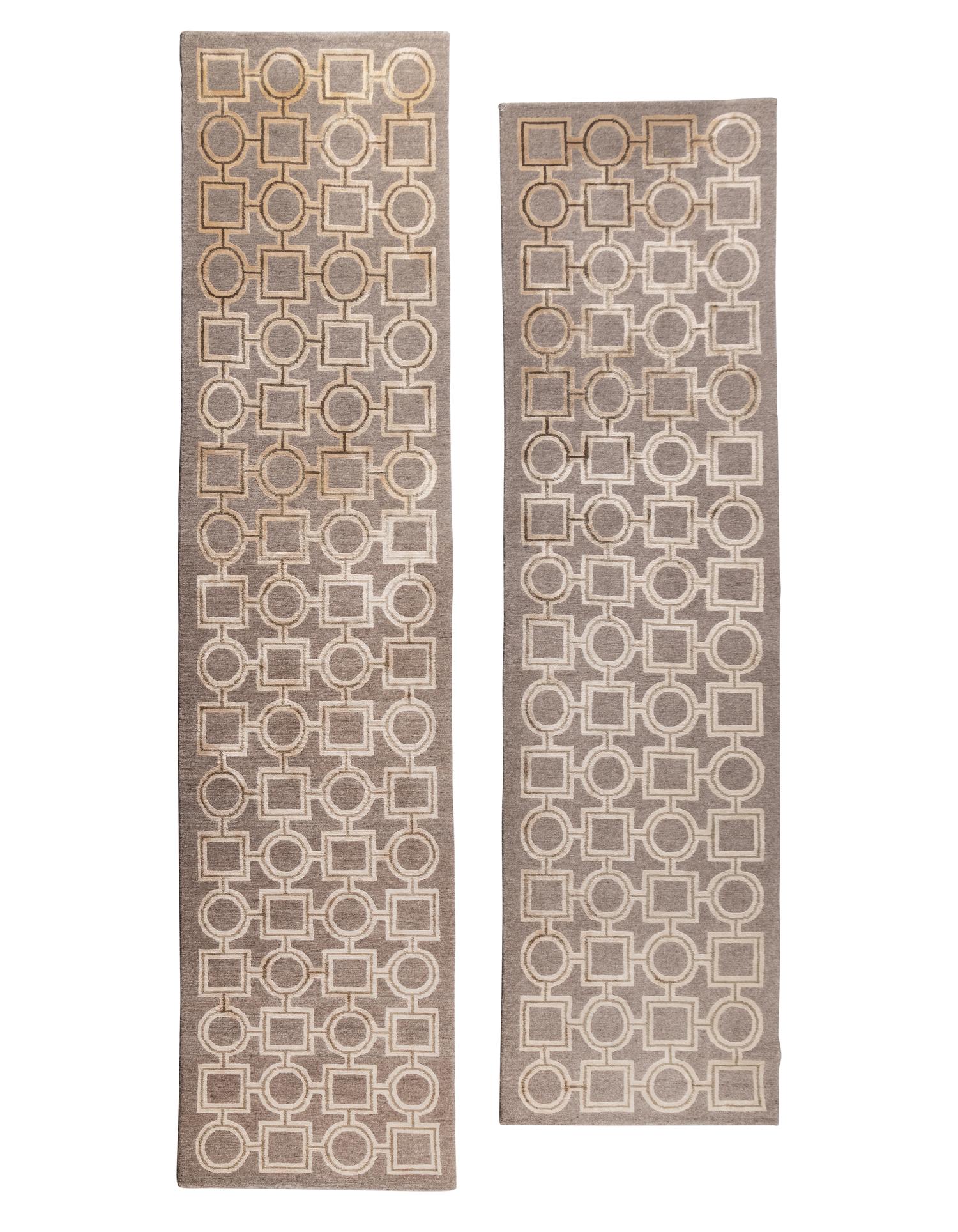 Two Contemporary Tibetan Wool Runners