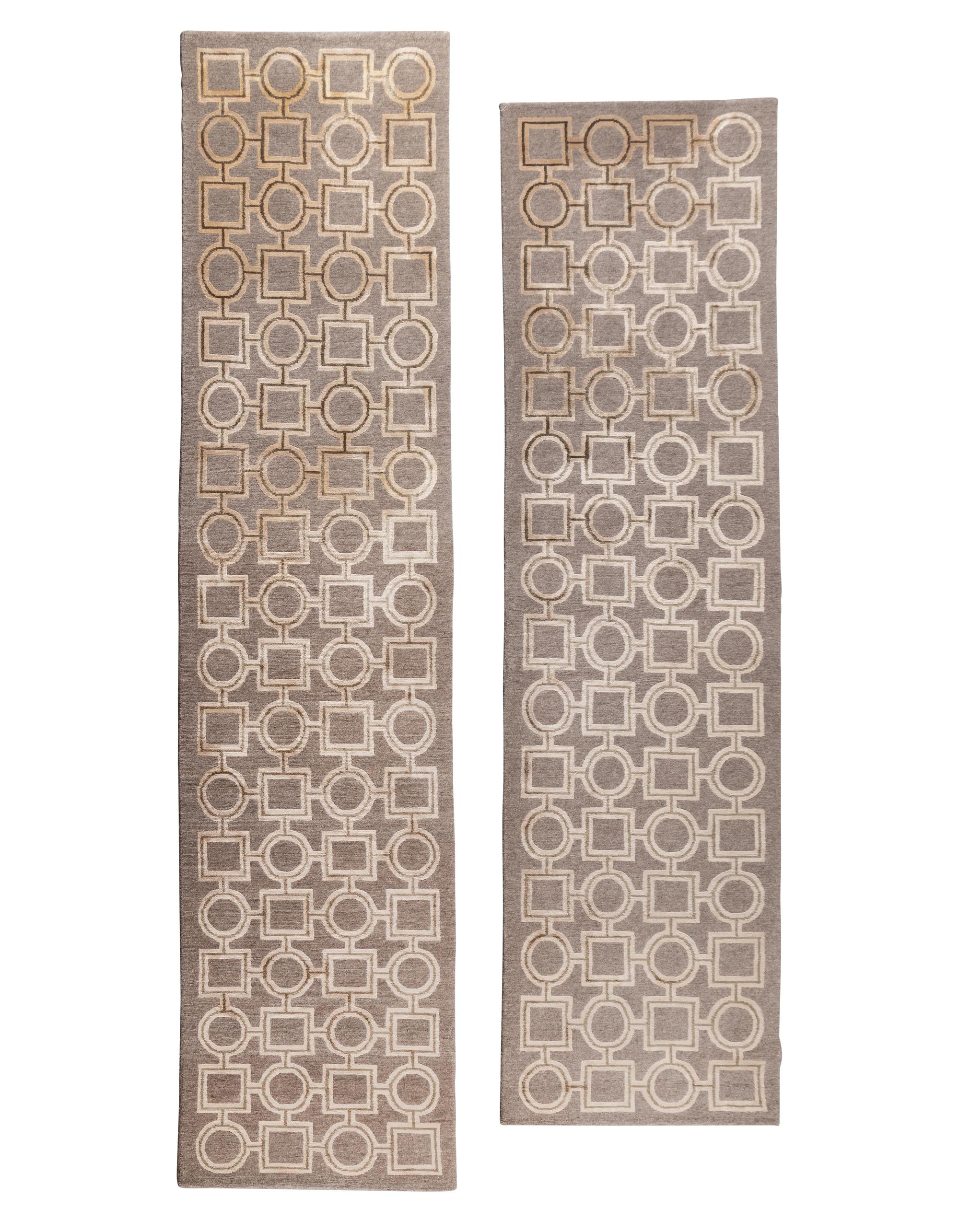 Two Contemporary Tibetan Wool Runners