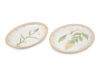 Two Royal Copenhagen Flora Danica Porcelain Serving Platters