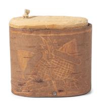 Collection of Decorated Birchbark Containers