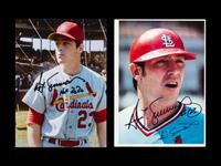 **** REMAINING ITEMS NOW OFFERED IN 376988/26 **** **** BASEBALL CARDS FROM THIS GROUP NOW BEING OFFERED IN #376988/5 *** A Group of 20 Hall of Fame Ted Simmons Signed Autograph Items