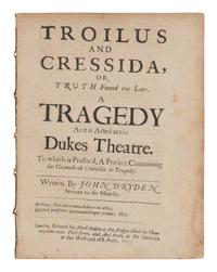 [SHAKESPEARE, William (1564-1616)]. -- SHADWELL, Thomas (1642-1692). The History of Timon of Athens, the Man-Hater. As it is acted at the Duke’s Theatre . London: printed by J[ohn]. M[acock]. for Henry Herringman, 1688.