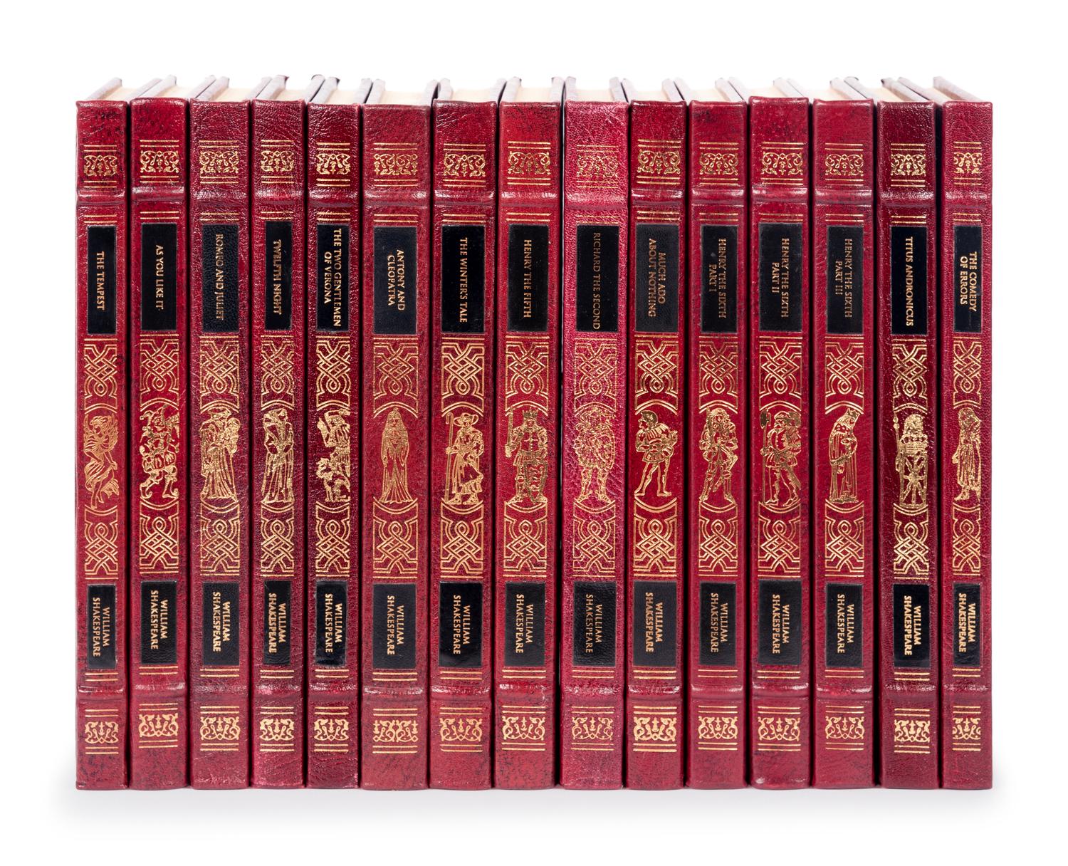 [BINDINGS]. [THE EASTON PRESS]. SHAKESPEARE, WILLIAM (1564-1616). Complete Works . Norwalk, CT, 1992-1993.