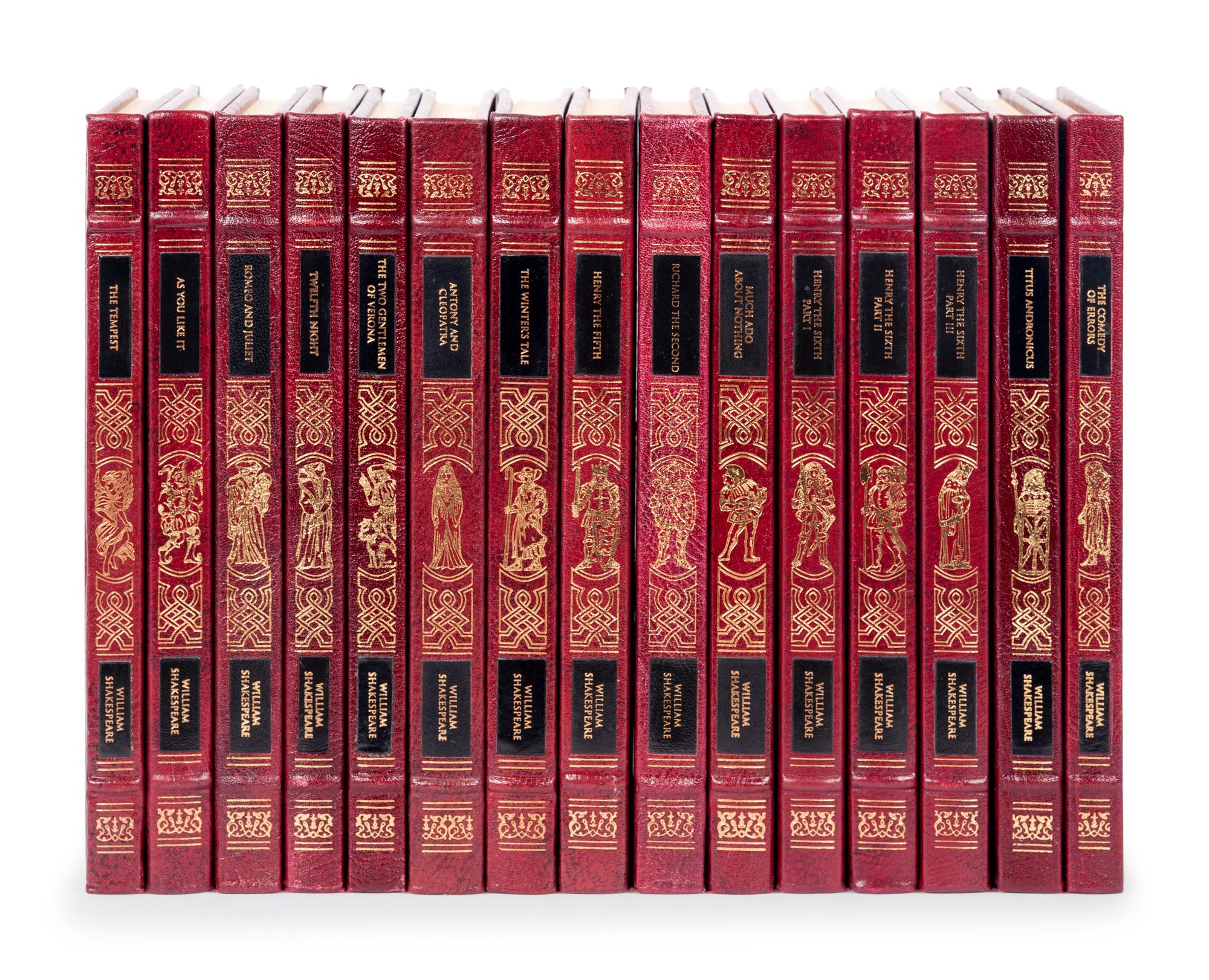[BINDINGS]. [THE EASTON PRESS]. SHAKESPEARE, WILLIAM (1564-1616). Complete Works . Norwalk, CT, 1992-1993.