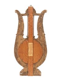 An Empire Giltwood and Reverse-Painted Glass Barometer