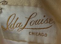 An Ida Louise Cream Ultra Suede Dress Ensemble,