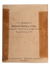 [NATIVE AMERICANS]. MCKENNY, A.S., photographer. CDV of Ute Indians in a studio setting. Blackhawk, Colorado Territory. Ca 1870.