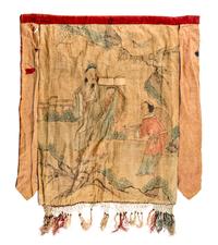 A Chinese Embroidered Silk Panel
