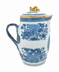 A Chinese Export Blue Fitzhugh Porcelain Pitcher