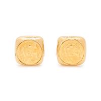 DAVID WEBB, YELLOW GOLD AND COIN CUFFLINKS