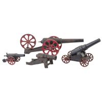 Lot of Four Toy Cannons
