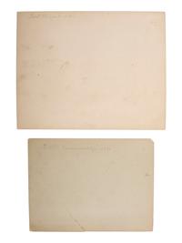 [LATE INDIAN WARS]. A group of 2 photographs of Fort Cummings and Fort Bayard, New Mexico. 1880.