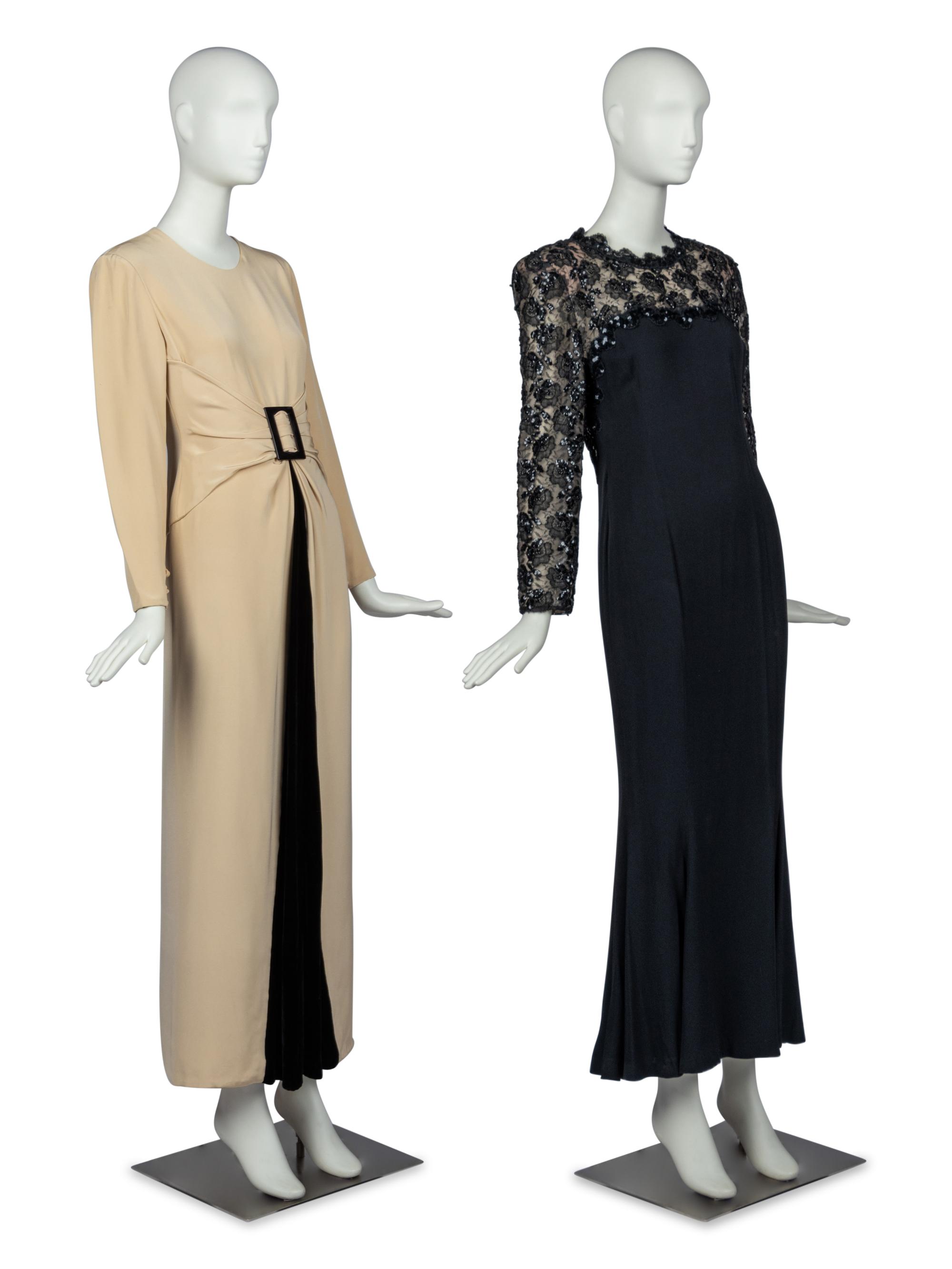 Two Dresses by Bill Blass and Carolina Herrera