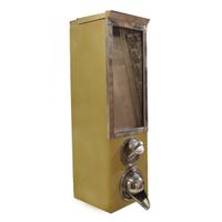 A Metal Coffee Bean Dispenser 7.5" W x 10.5" D x 25.5" H — Italy, Mid-20th Century