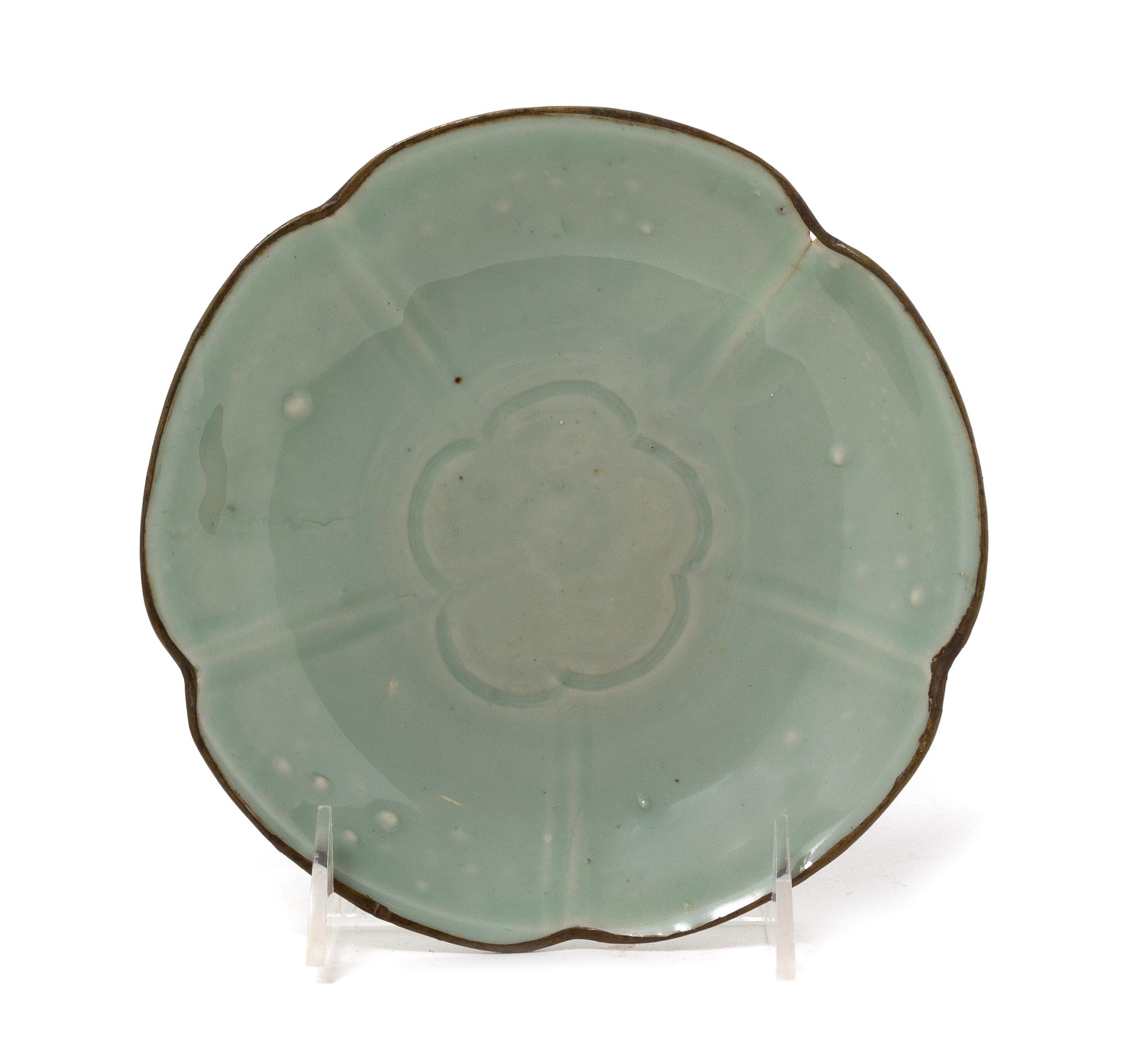 A Chinese Qingbai Glazed Porcelain Dish Diameter 7 inches.