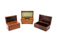 Three Regency Tea Caddies