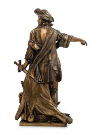 A Gilt Bronze Statue of a Man