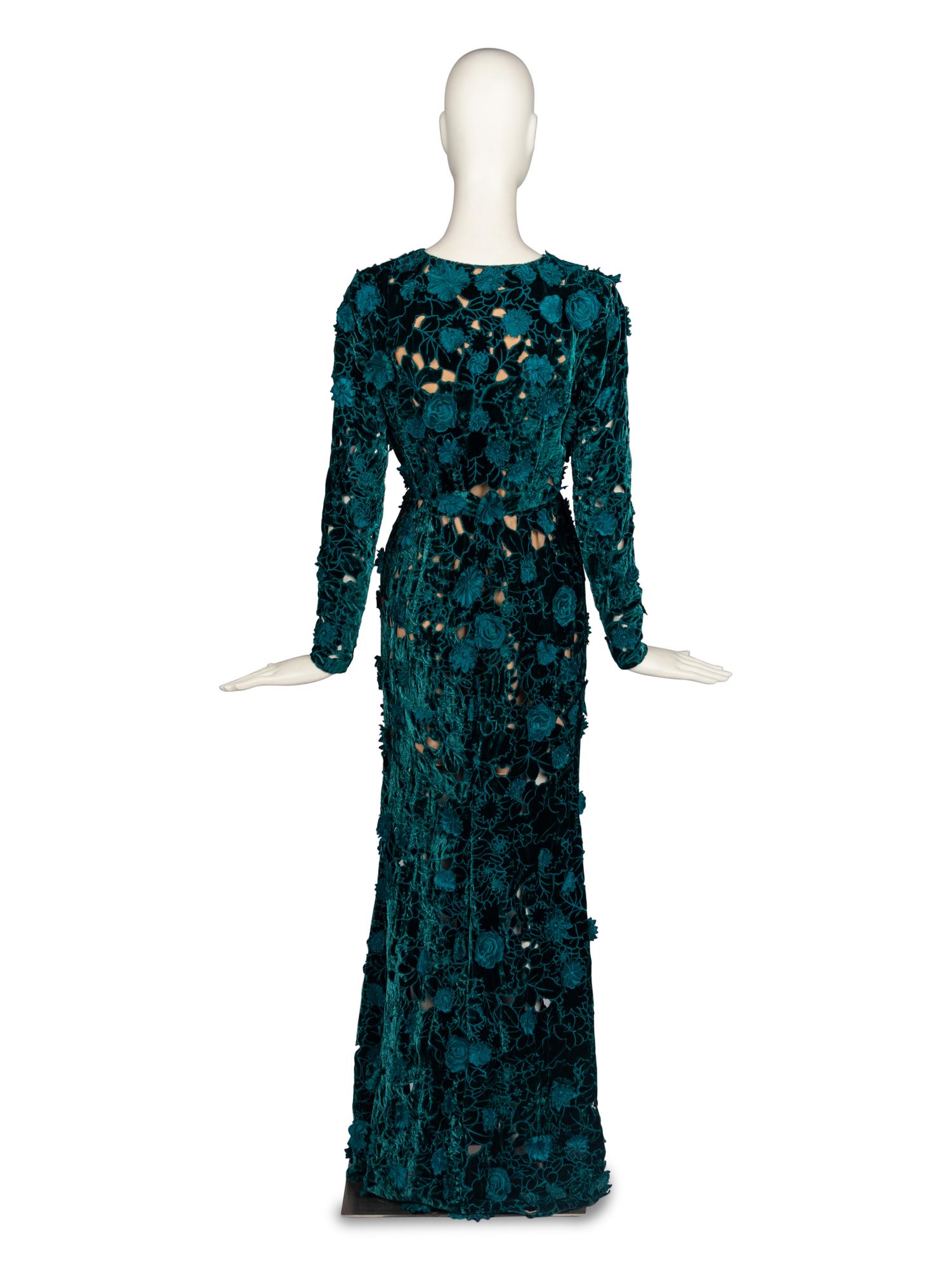 Oscar de la Renta Floral Gown