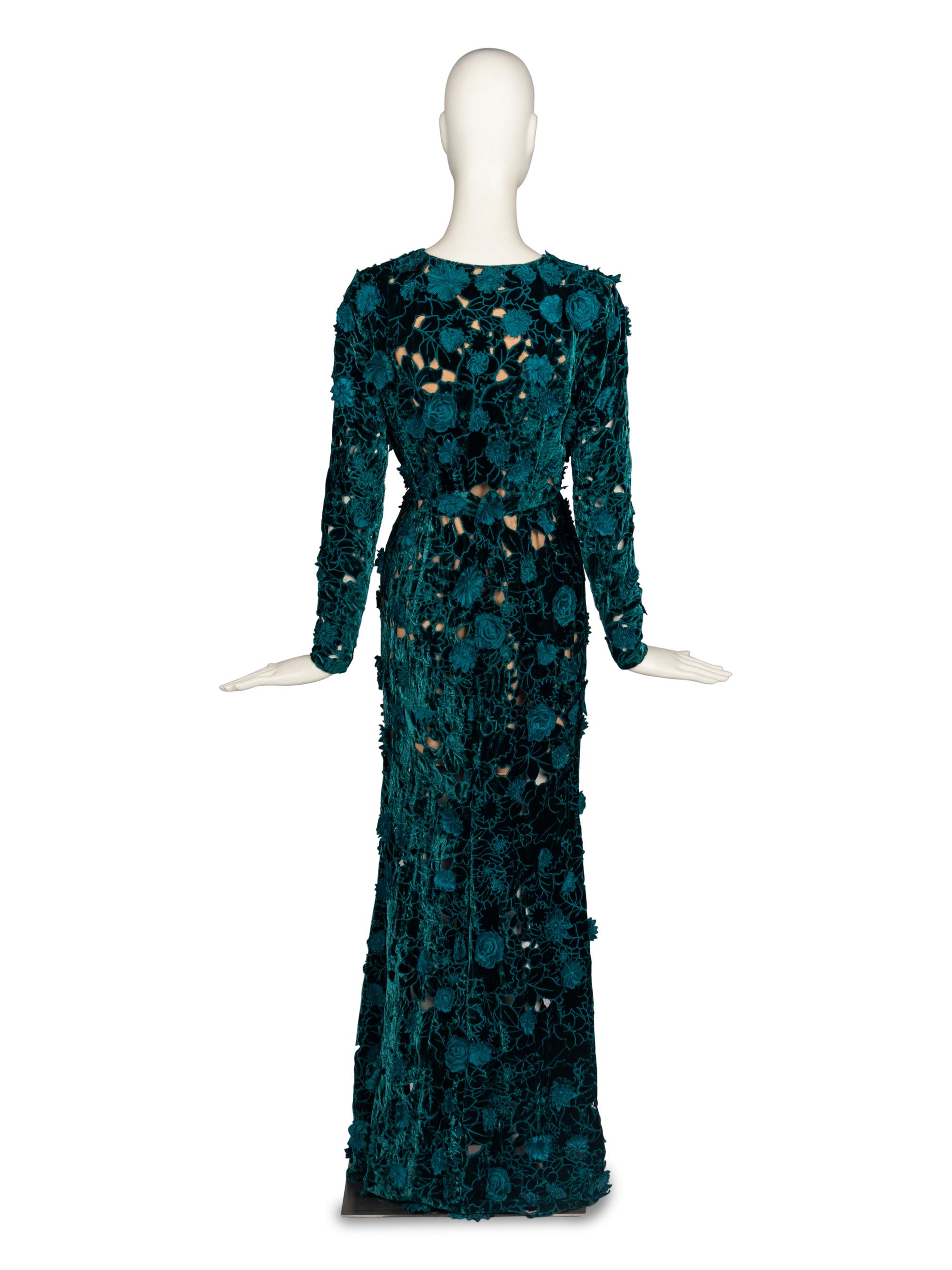 Oscar de la Renta Floral Gown