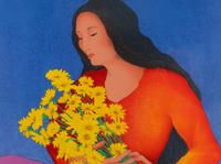 Maiden With Bouquet
