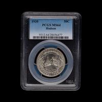 A 1935 Hudso n Commemorative 50c Coin [PCGS MS64]