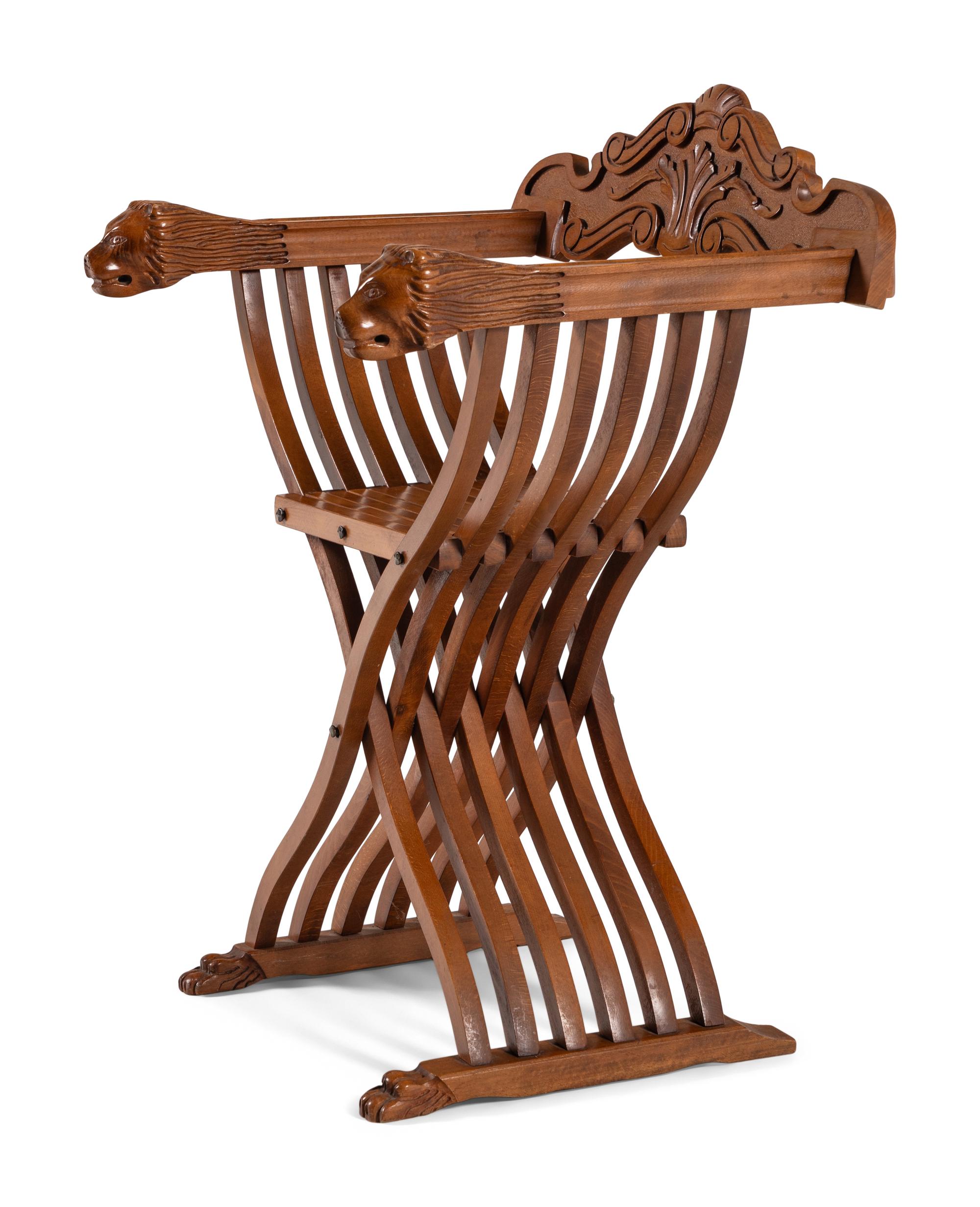 An Italian Renaissance Style Savonarola Chair