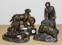 Five Bronze Animalier Figures Width of first 6 inches. — 19TH/20TH CENTURY
