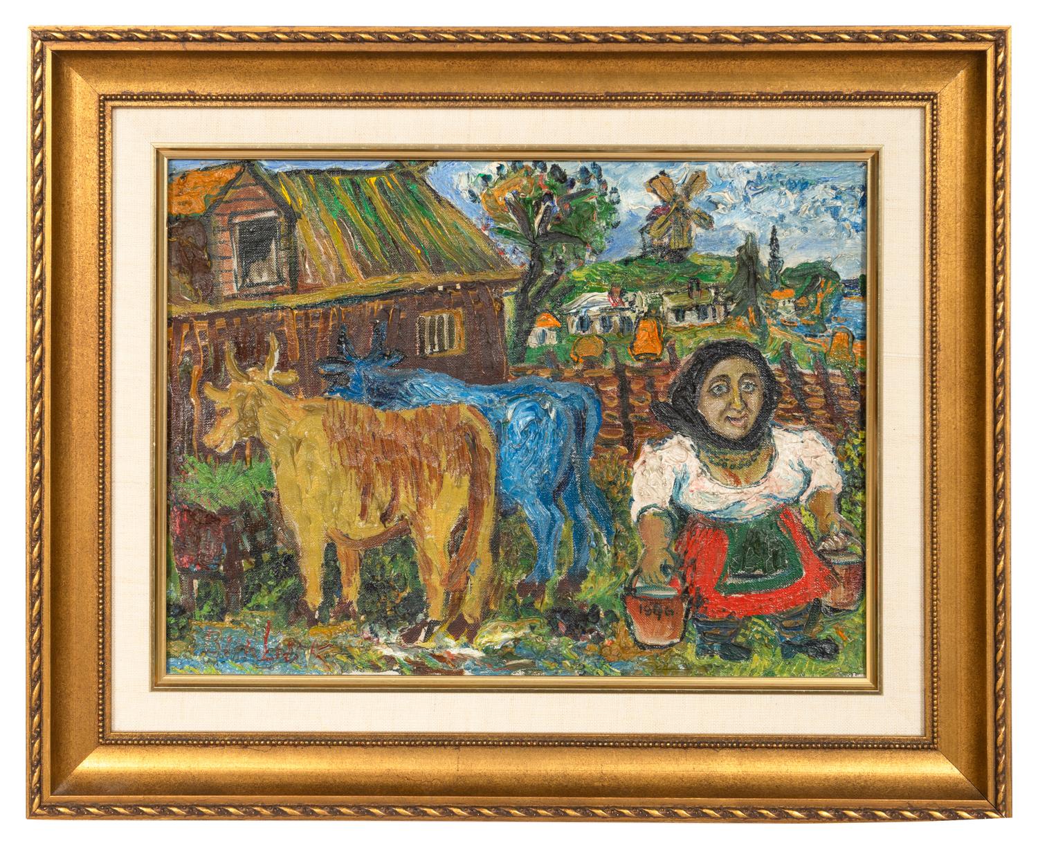 Peasant Woman with Cows