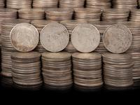 A Large Collection of Peace $1 Coins
