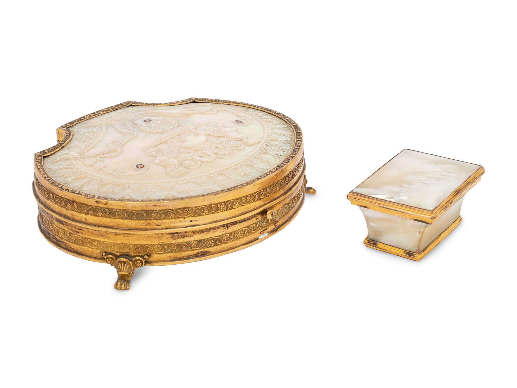 A Palais Royale Necessaire and Snuff Box