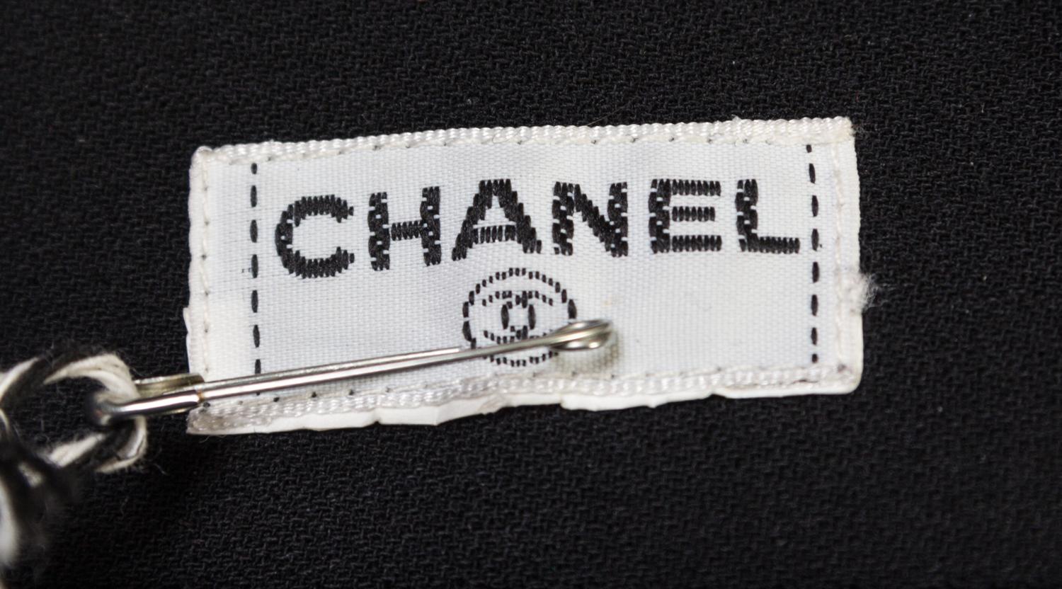 A Chanel Black Pleated Wrap Skirt,