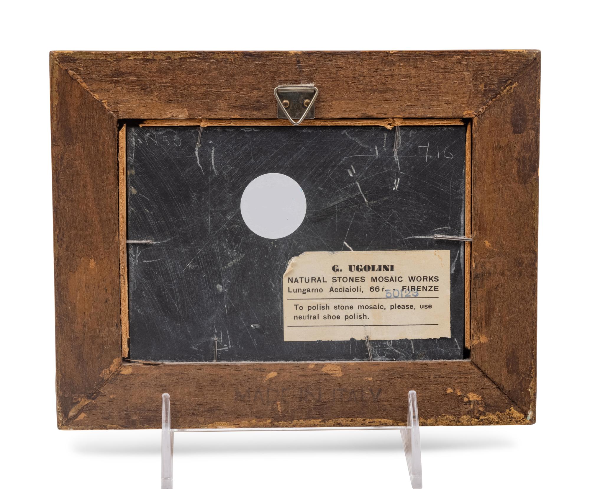 Three Framed Italian Pietra Dura Plaques