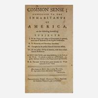 [American Revolution] (Paine, Thomas) Common Sense; Addressed to the Inhabitants of America...